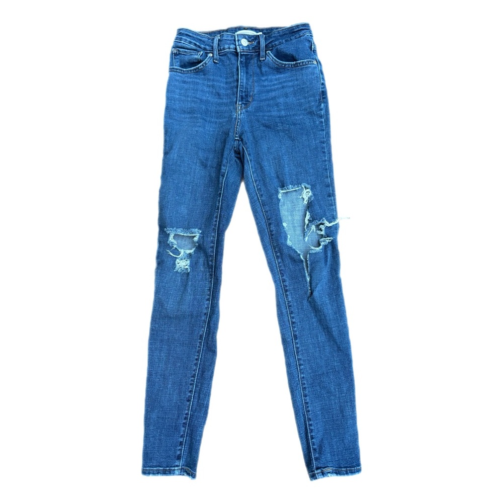 Levi’s | 721 High Rise Distressed Skinny Jeans